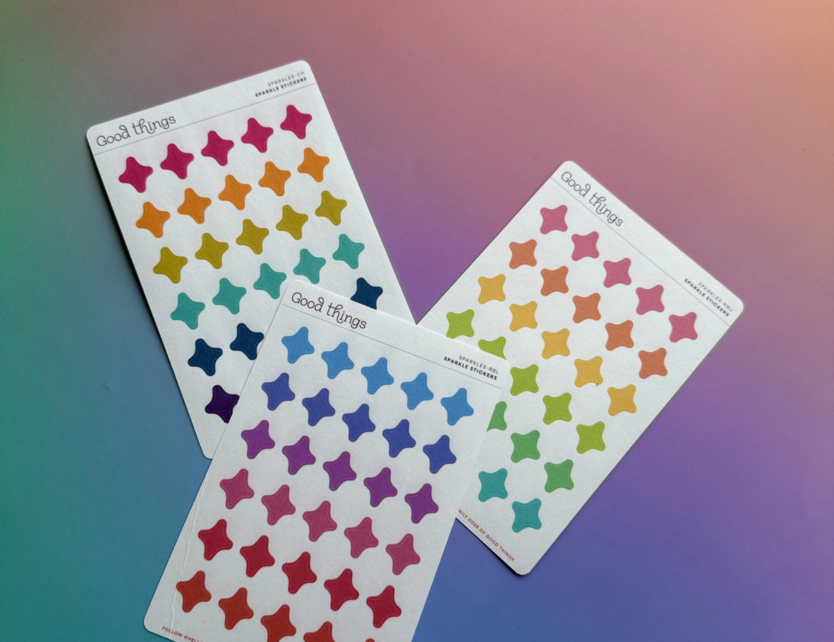 Sparkle Washi Stickers