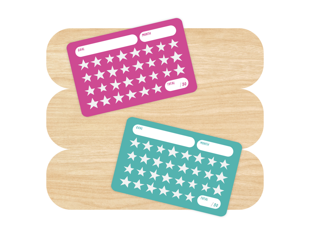 Goal Tracker Sticker - Star Card