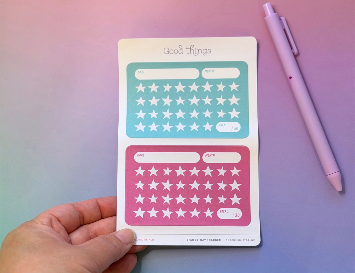 Goal Tracker Sticker - Star Card