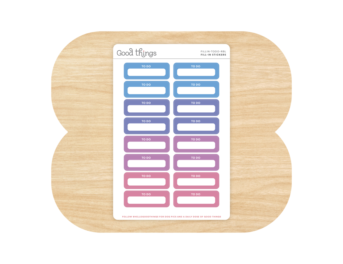 To Do Calendar Stickers