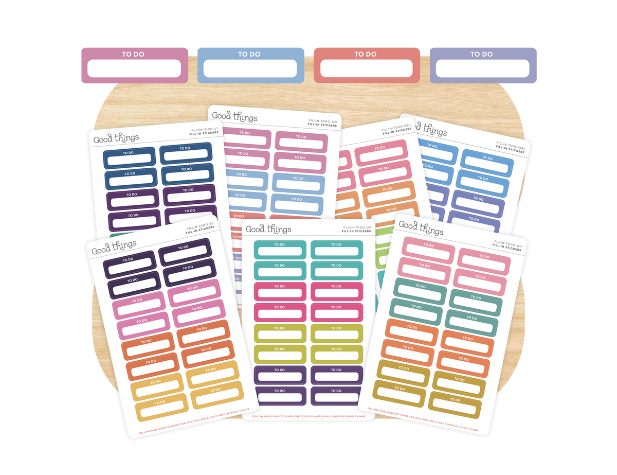 To Do Calendar Stickers
