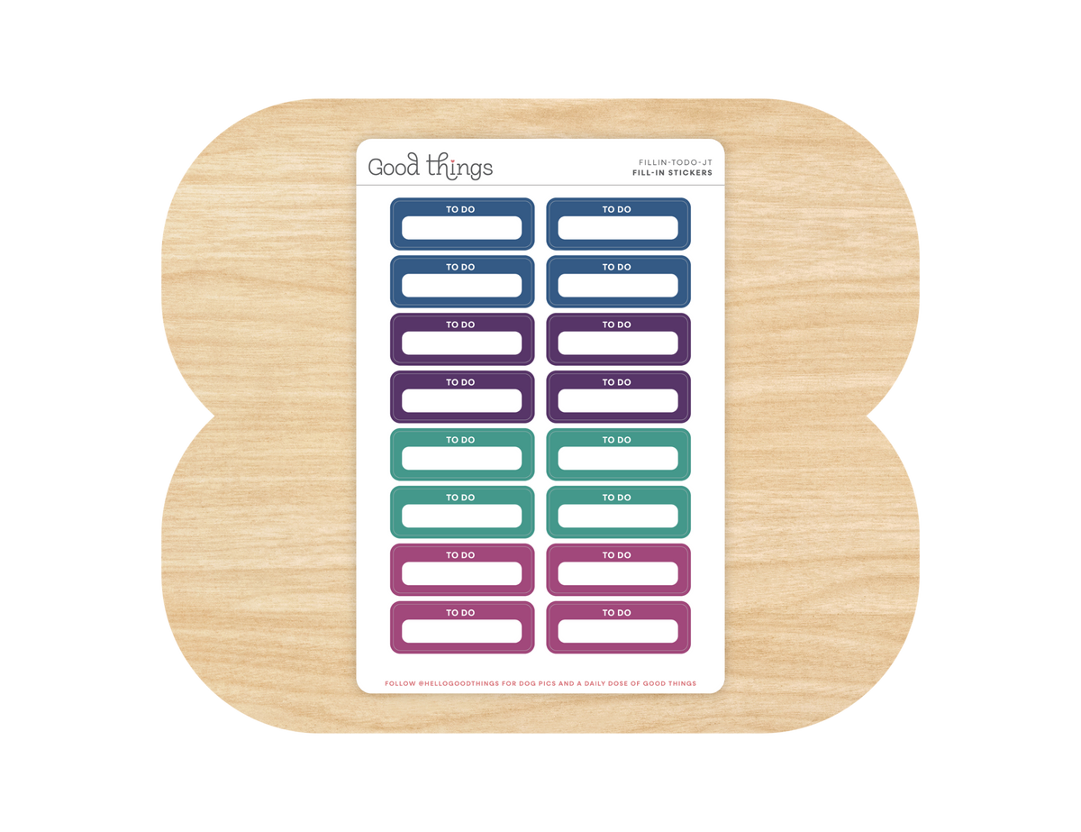 To Do Calendar Stickers