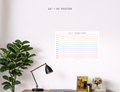 Undated Wall Poster Calendar - Best Year Ever