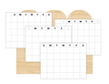 Undated Month or Week Printable, Sunday-start (6 sizes)