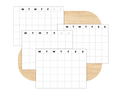 Undated Month or Week Printable, Monday-start (6 sizes)