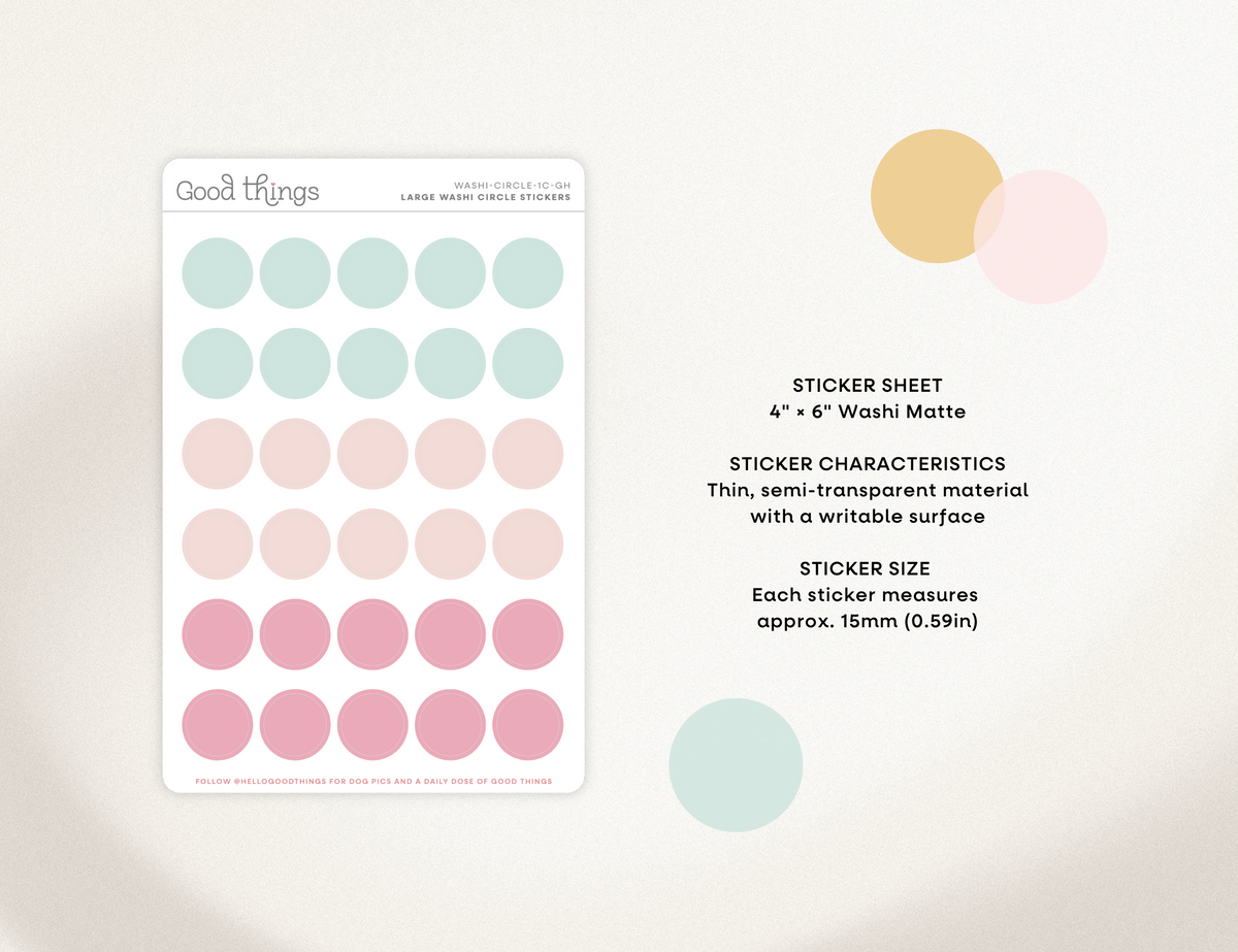 Circle Washi Stickers