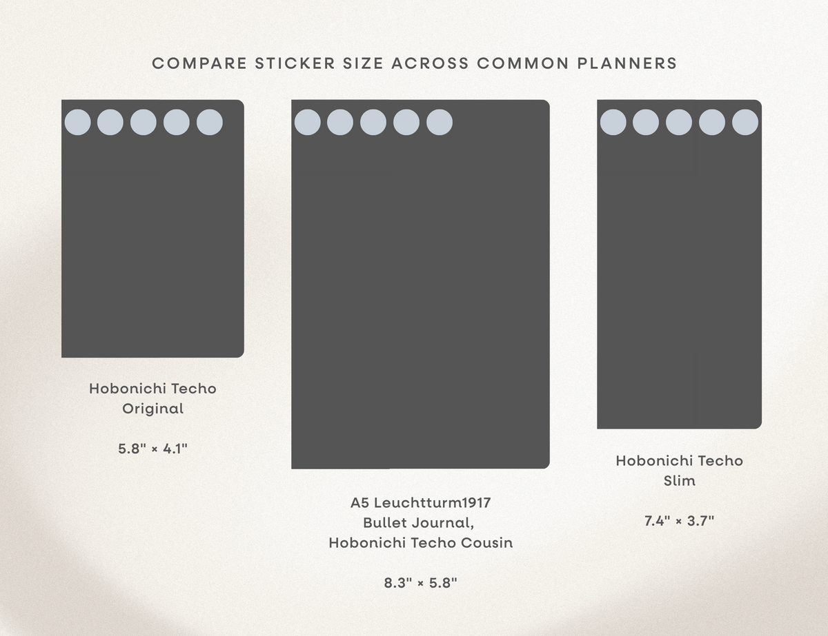 Two-Tone Circle Washi Stickers