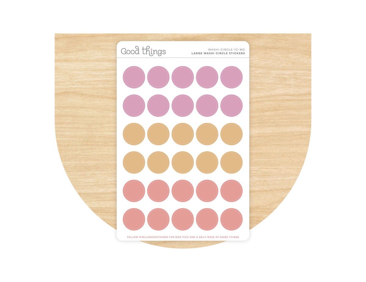 Circle Washi Stickers