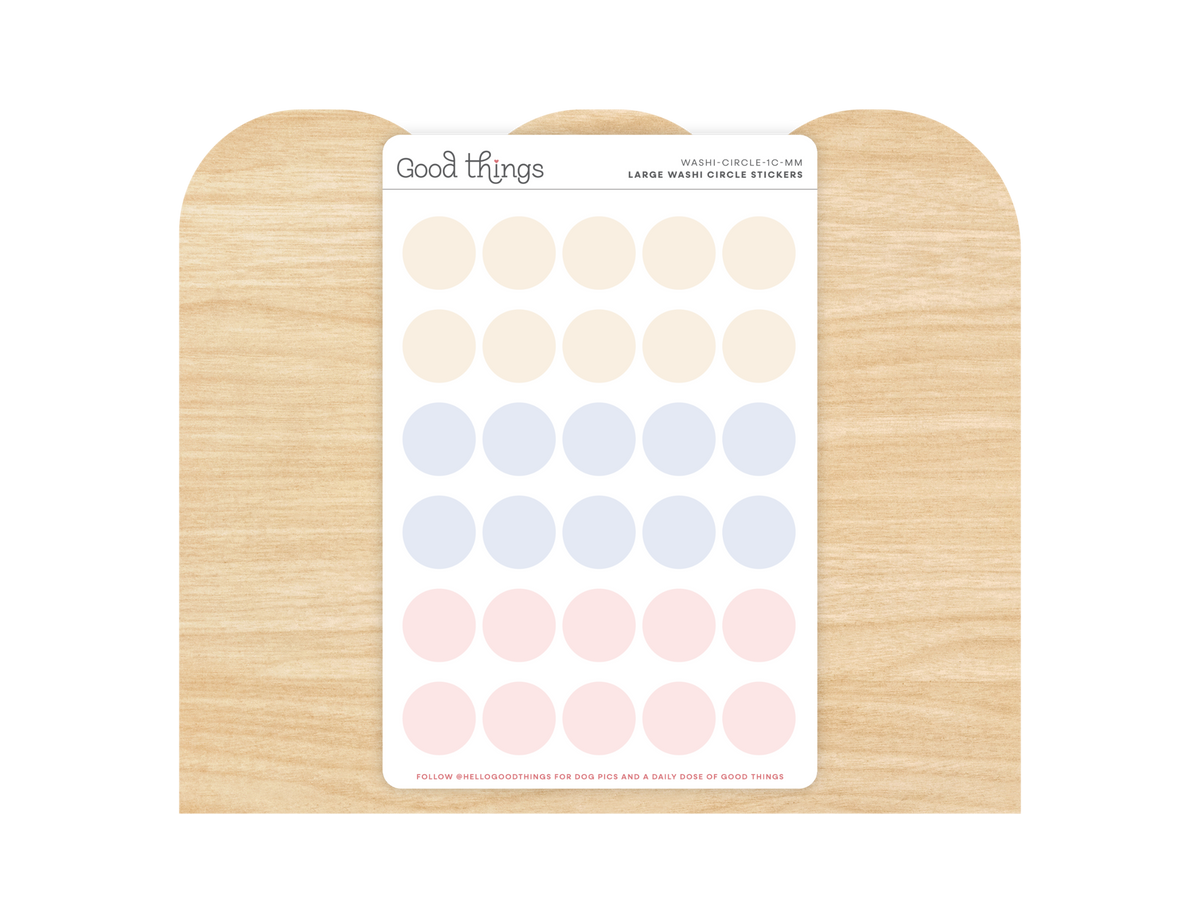 Circle Washi Stickers