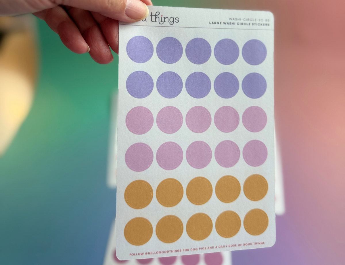 Circle Washi Stickers
