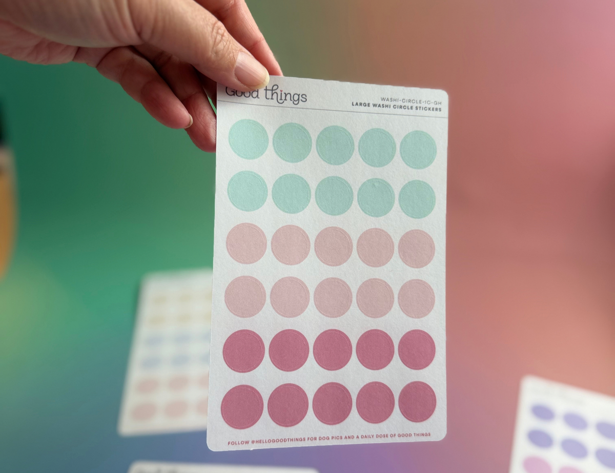 Circle Washi Stickers