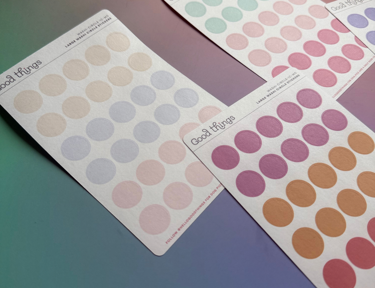 Circle Washi Stickers