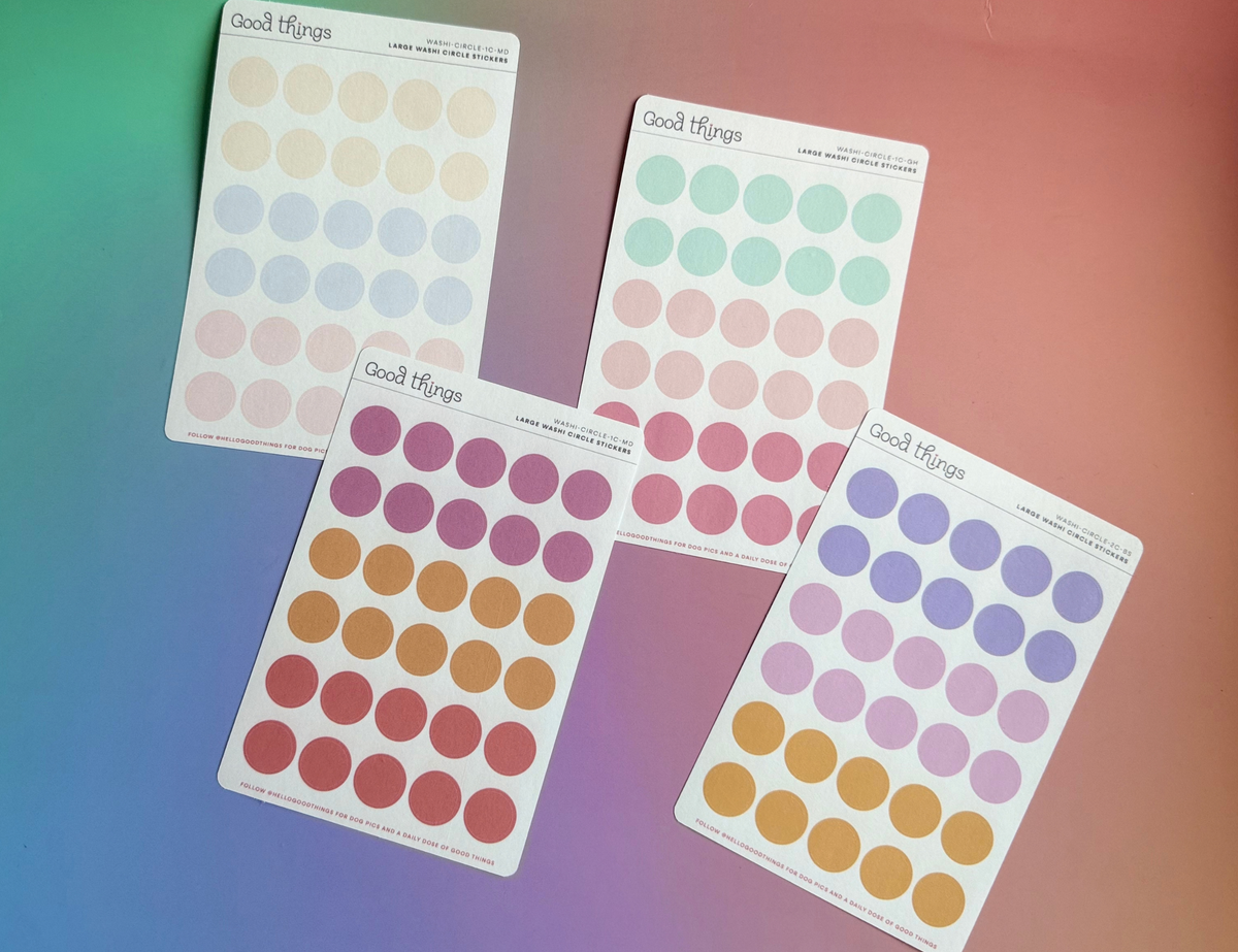 Circle Washi Stickers