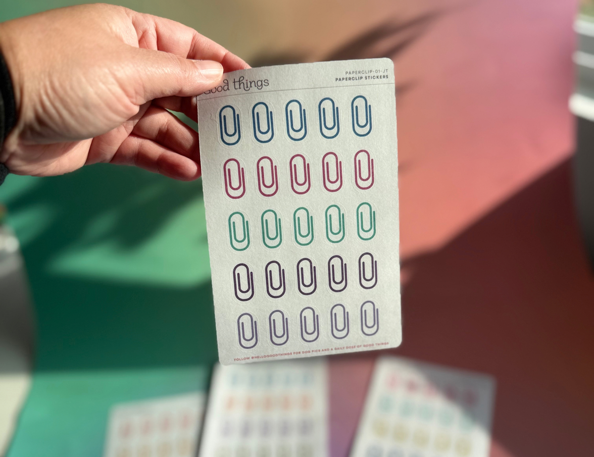 Paperclip Washi Stickers