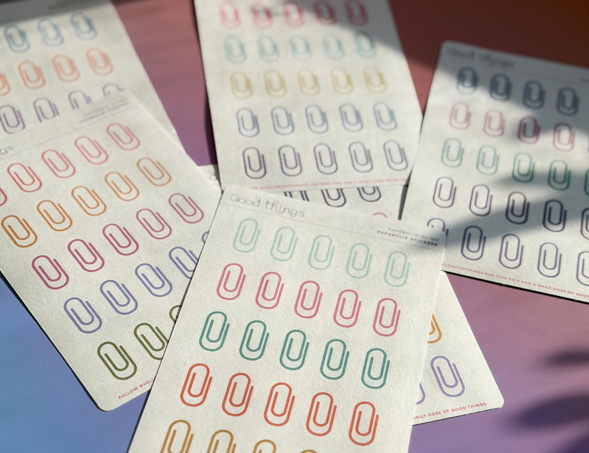 Paperclip Washi Stickers