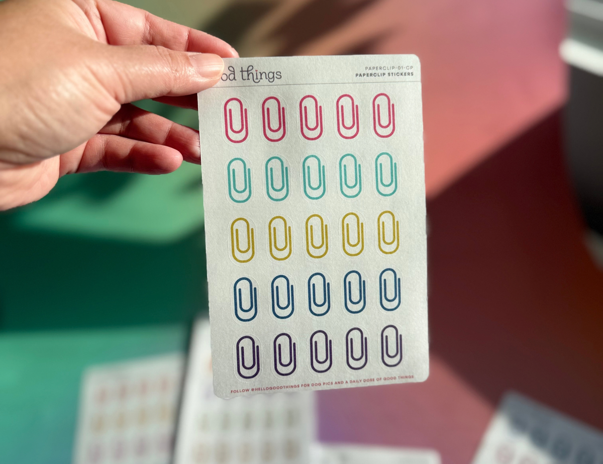 Paperclip Washi Stickers