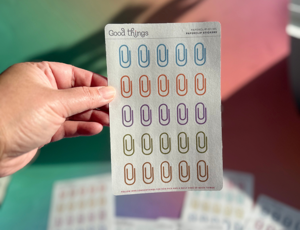 Paperclip Washi Stickers