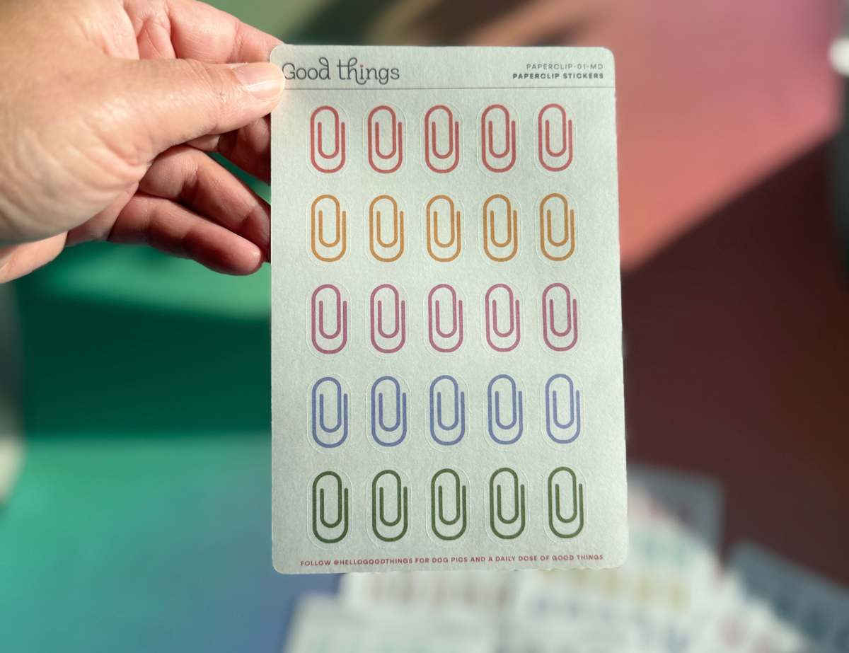Paperclip Washi Stickers