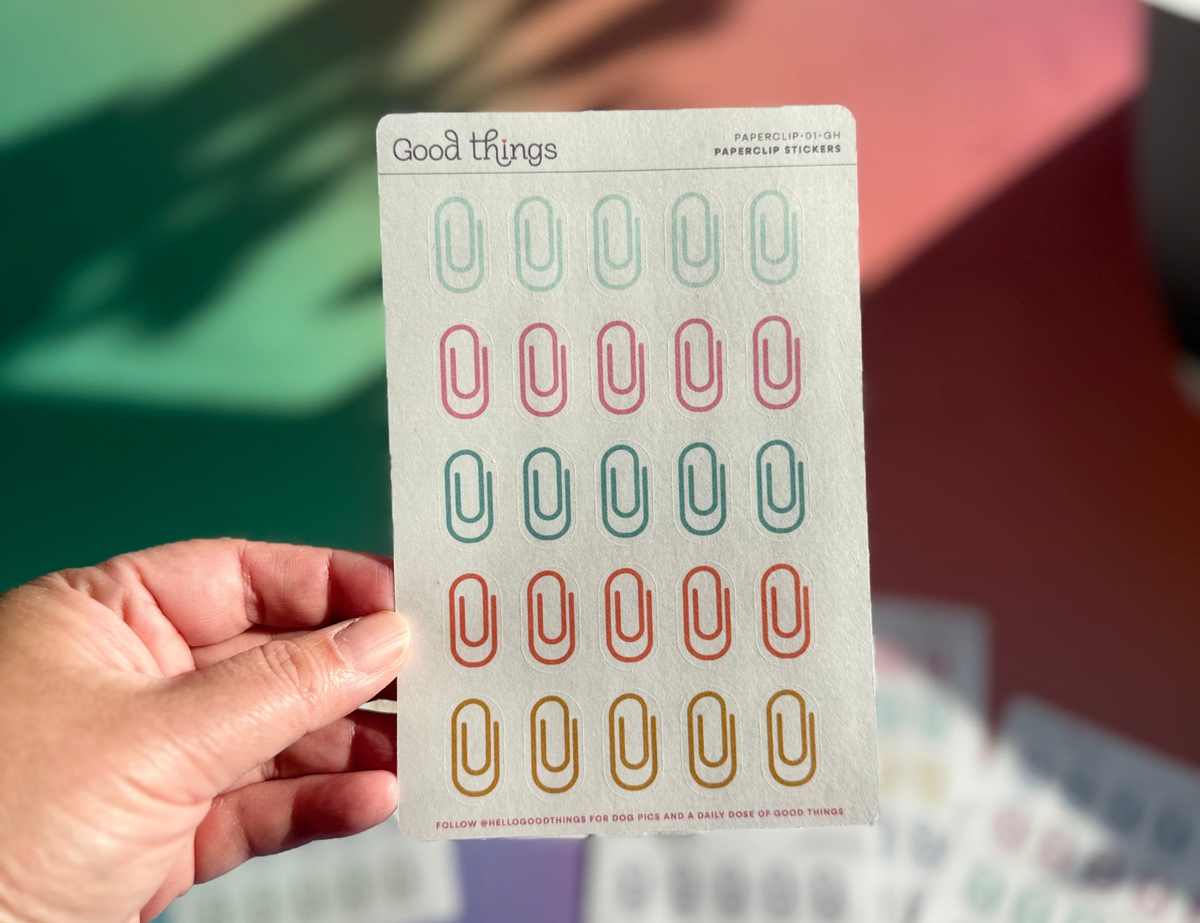 Paperclip Washi Stickers
