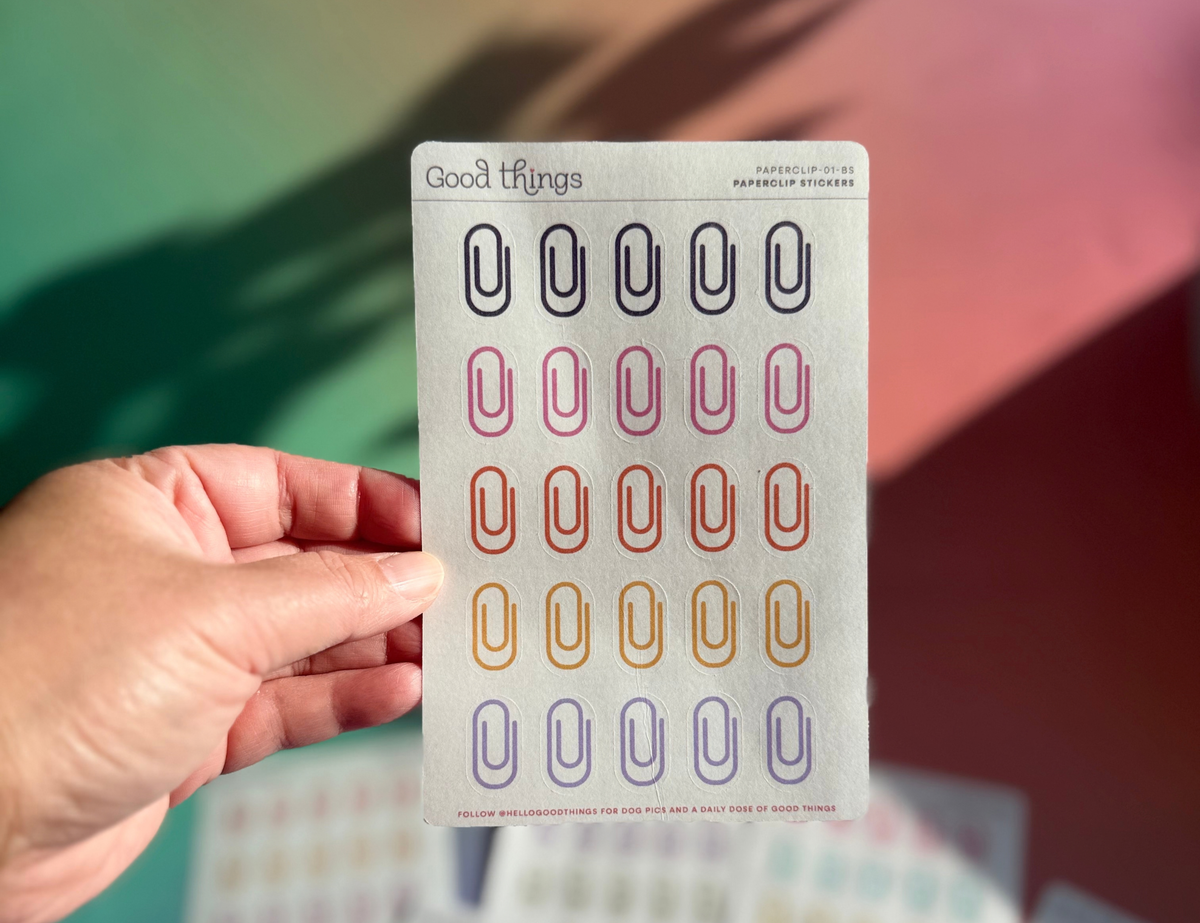 Paperclip Washi Stickers