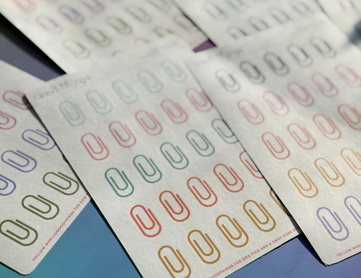 Paperclip Washi Stickers