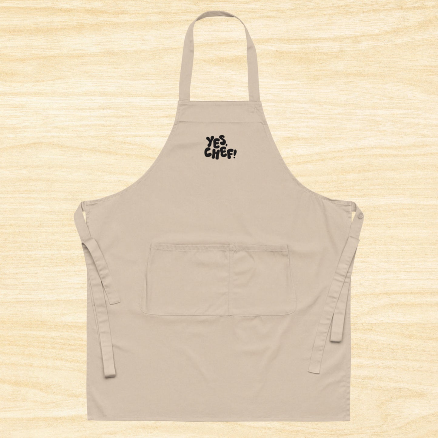 Yes, Chef! Cotton Apron (Natural)