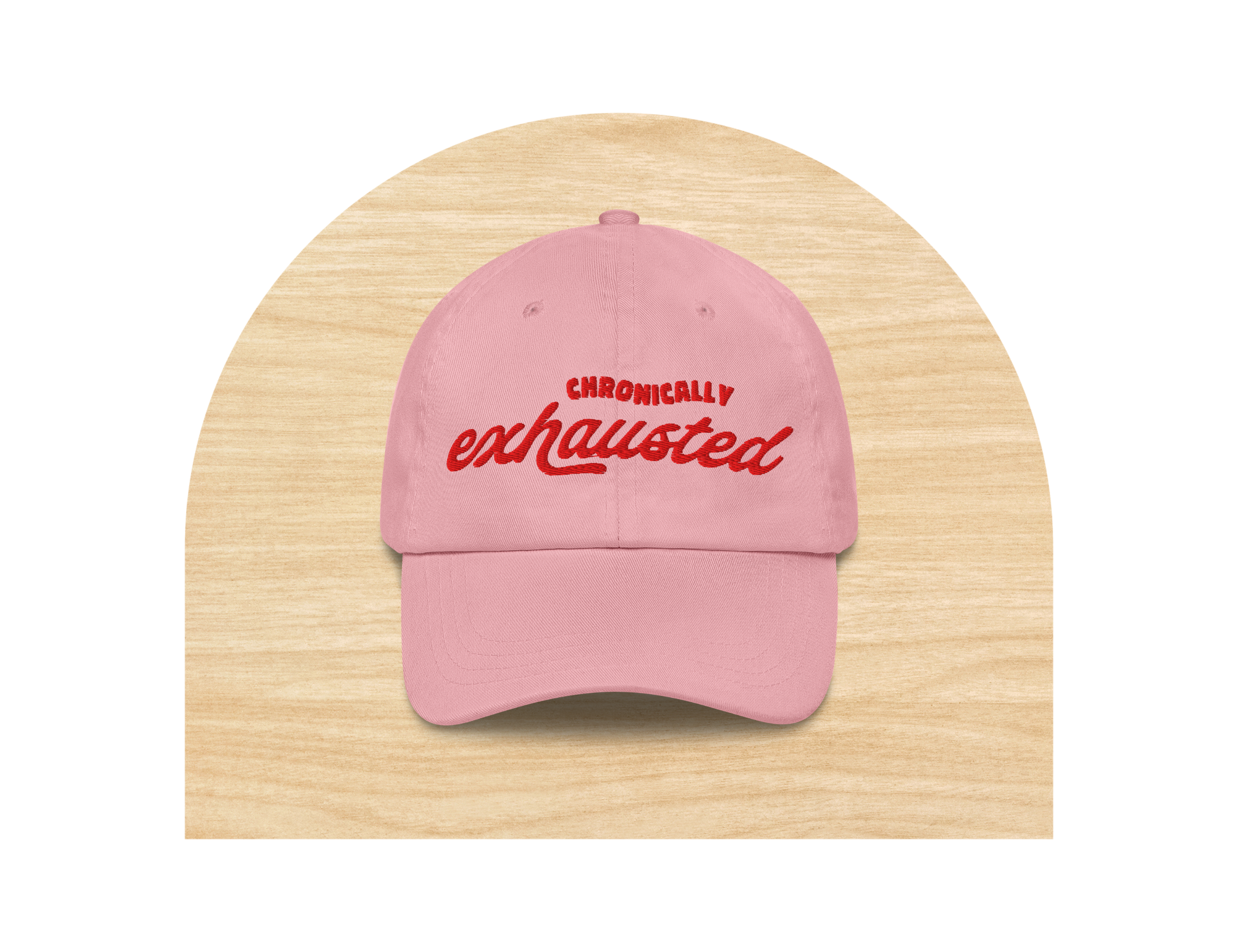 Chronically Exhausted Pink Hat by Good Things