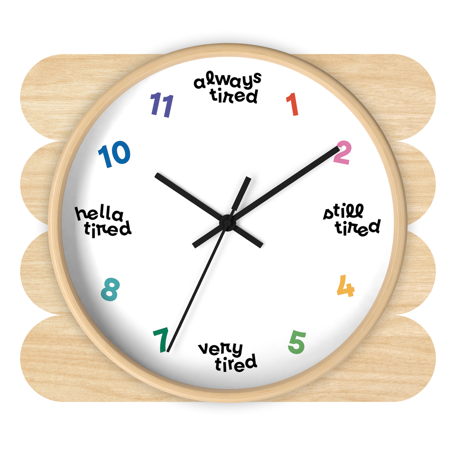 Always Tired Wall Clock by Good Things