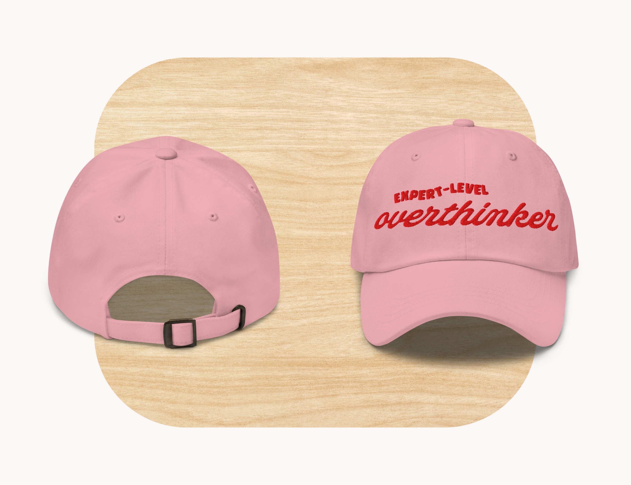 Expert-Level Overthinker Pink Hat by Good Things