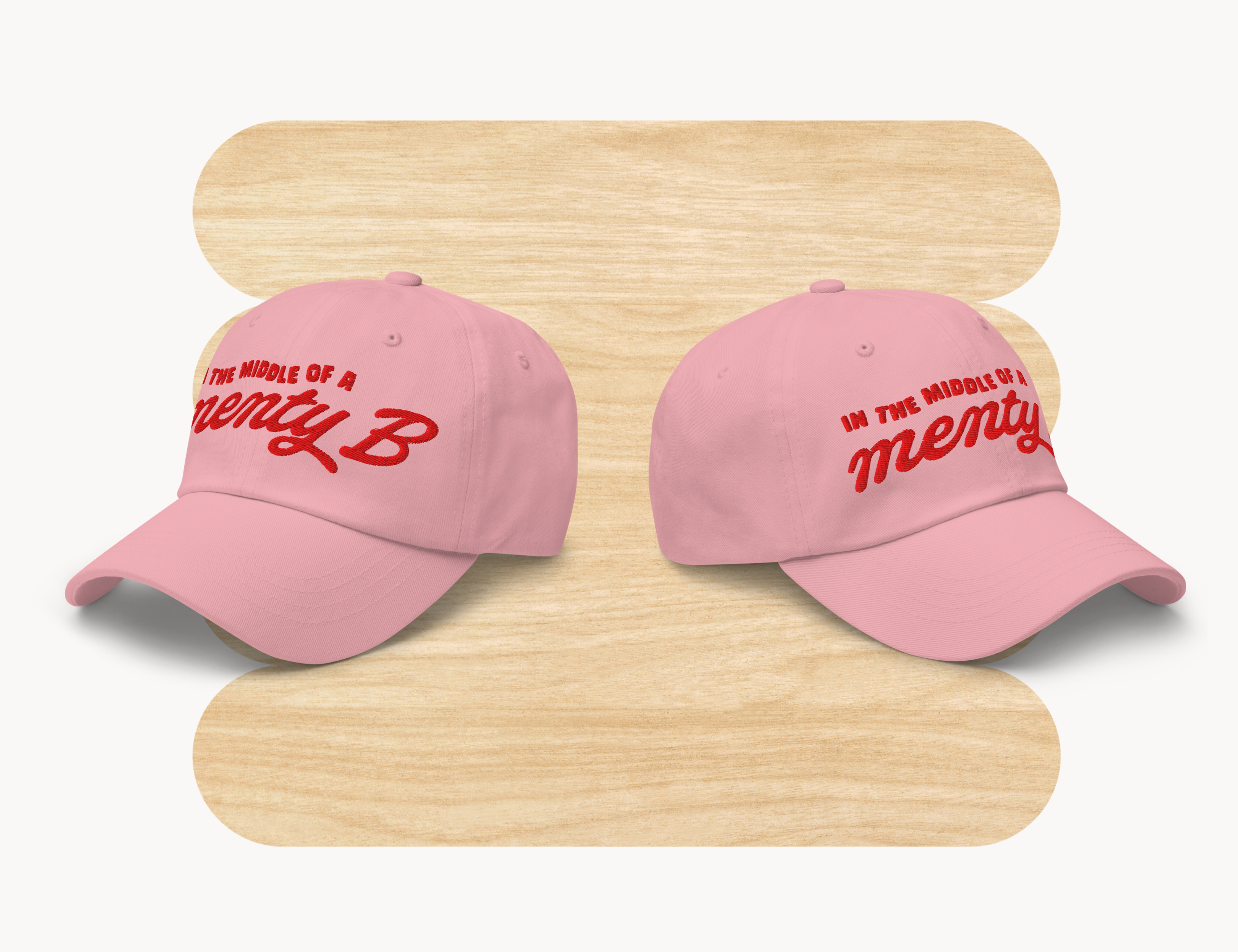In the Middle of a Menty B Pink Hat by Good Things