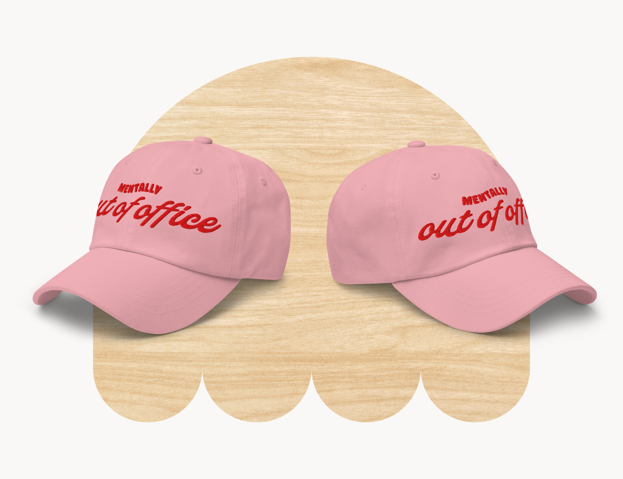 Mentally Out of Office Pink Hat by Good Things