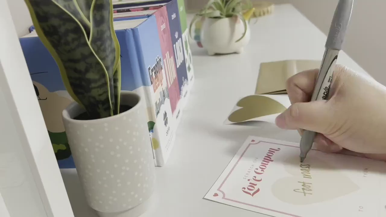 Scratch Off Love Coupon Greeting Card (Single Card)