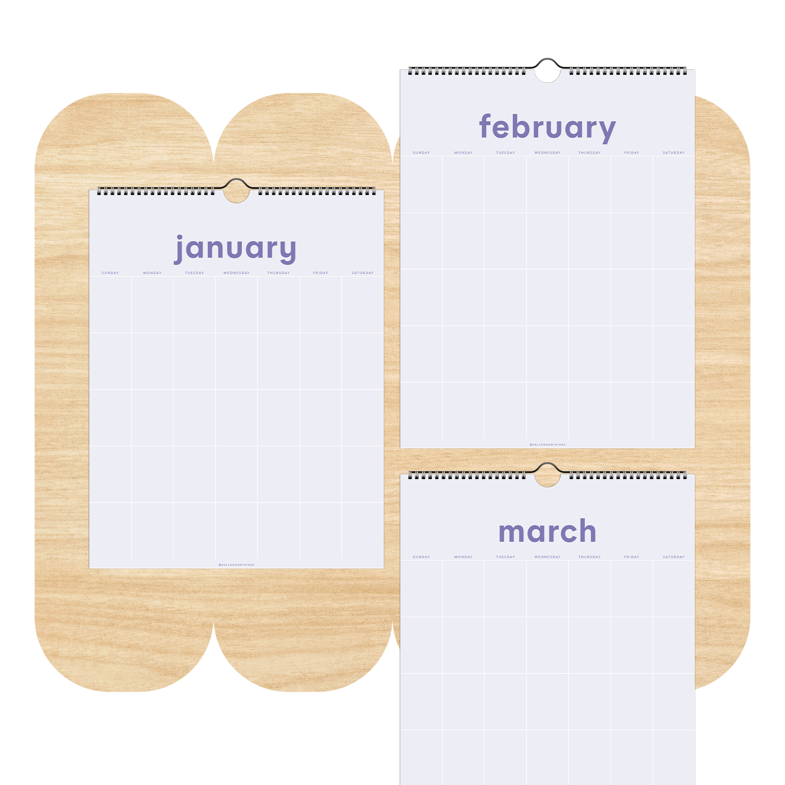 Just Purple Undated Calendar