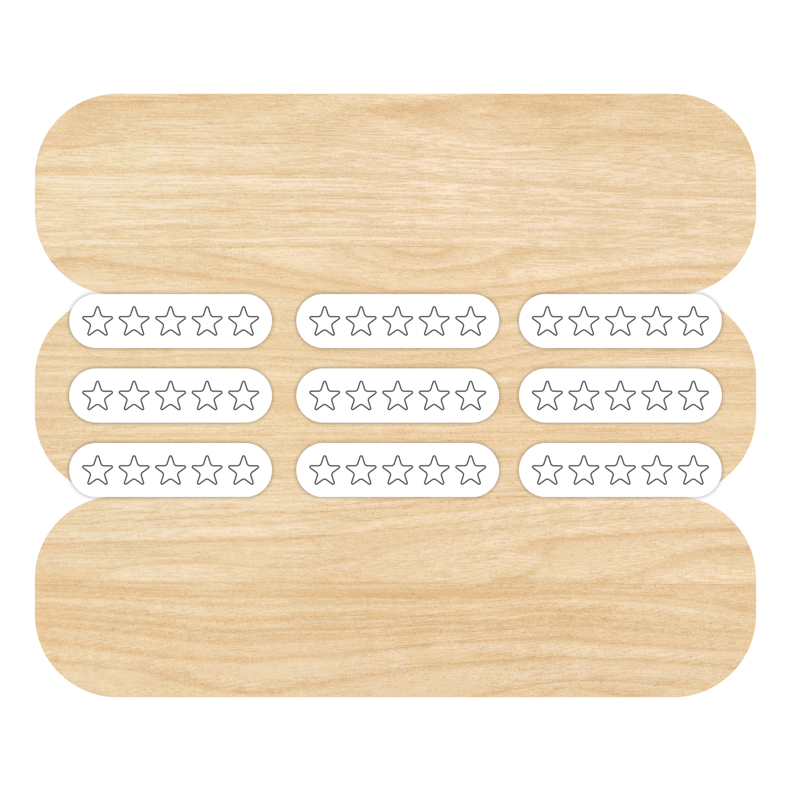 Star Ratings Sticker Sheet