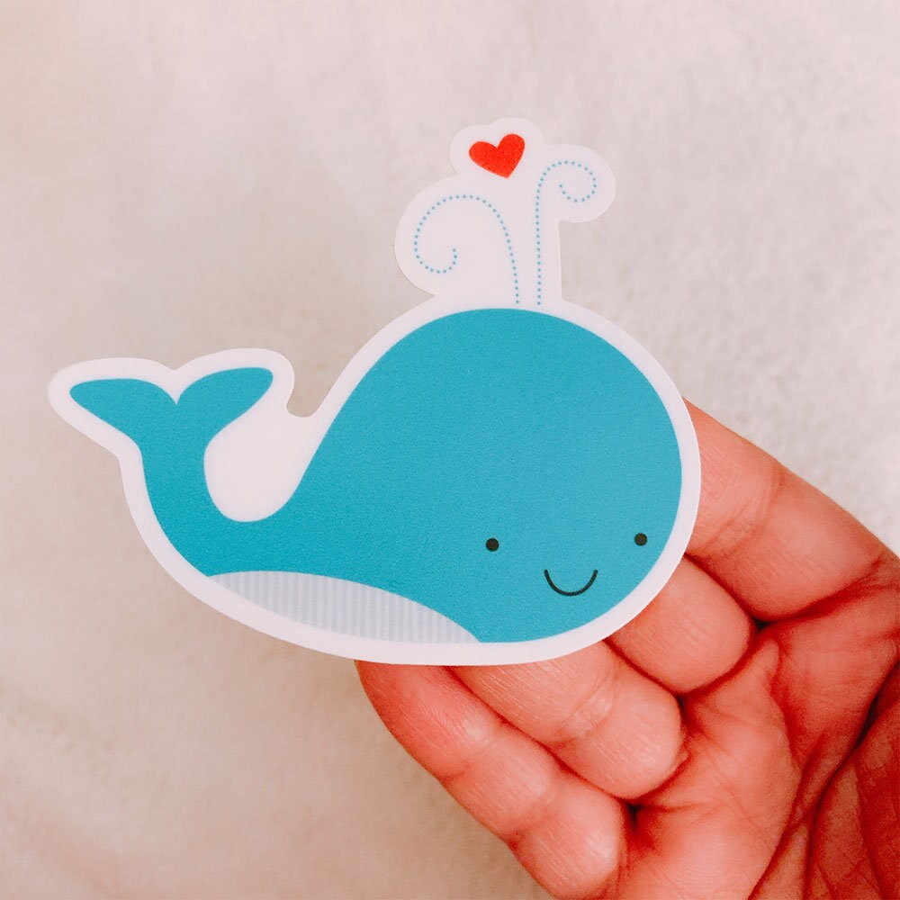 Cute Whale Sticker