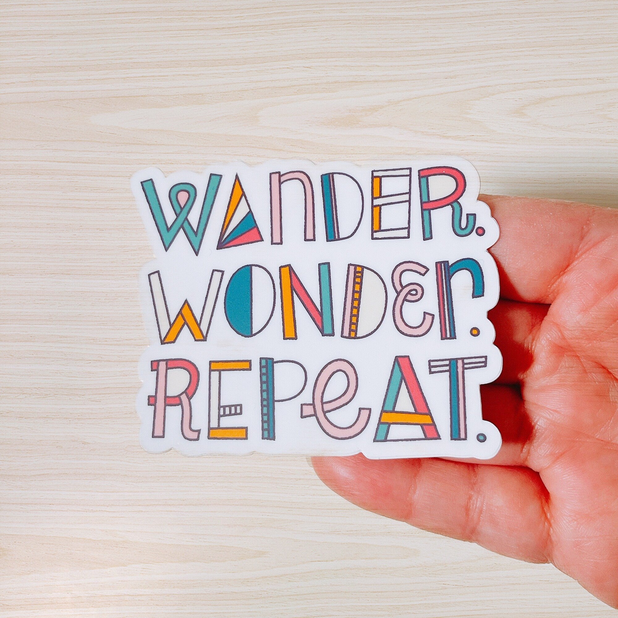Wander Wonder Repeat Sticker